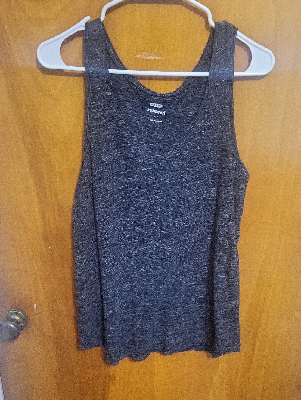 Old Navy Relaxed Women's Charcoal Heather Tank Top- Relaxed Small